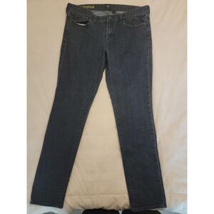 J Crew Jeans Womens 32 Dark Wash Blue Denim Toothpick EUC